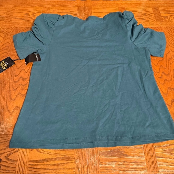 NEW Torrid Hocus Pocus Foxy Puff Ruched Sleeve Slim Fit Top Sz 1X Halloween Chic - Picture 10 of 12